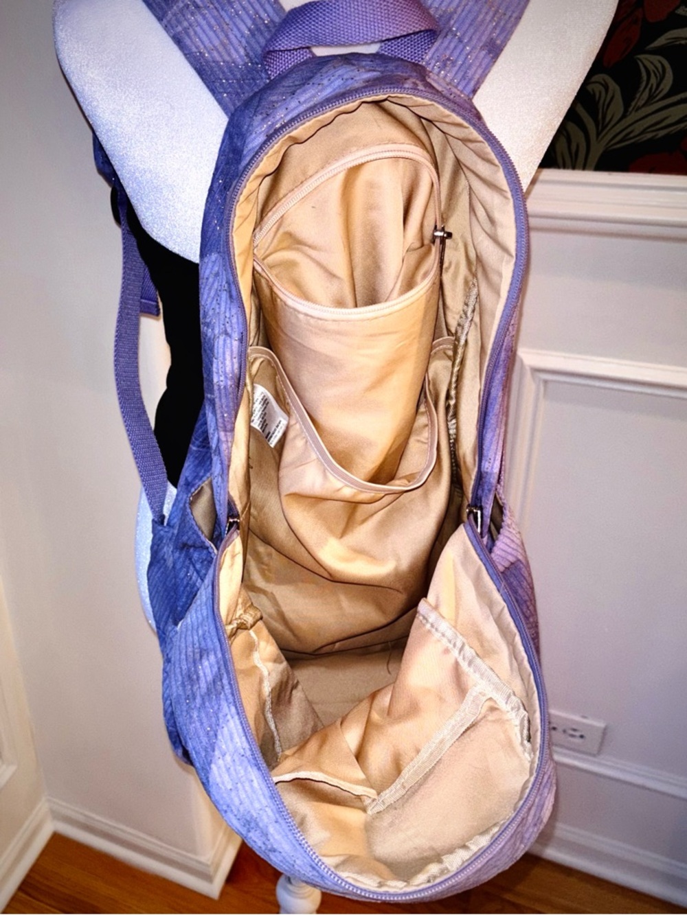 Sparkly 🦄✨Marble Corduroy Backpack - Picture 7 of 9